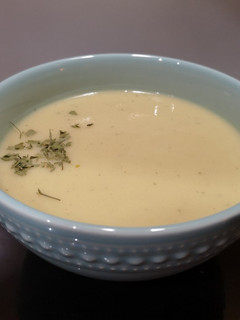 Una foto de Crema de calabacines