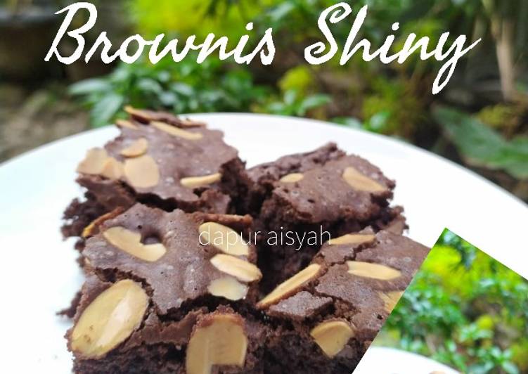 Cara Gampang Menyiapkan Brownis fudge shiny Anti Gagal