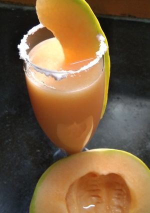 A picture of Maskmelon juice.