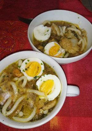 Une photo de Udonsoup express (soupe de nouilles udons végétariennes)