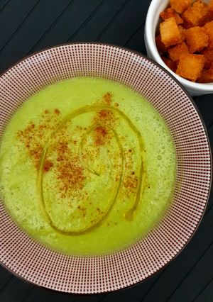 Una foto de Gazpacho de calabacín