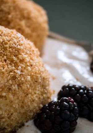 Szederrel töltött Túrógombóc recept fotója