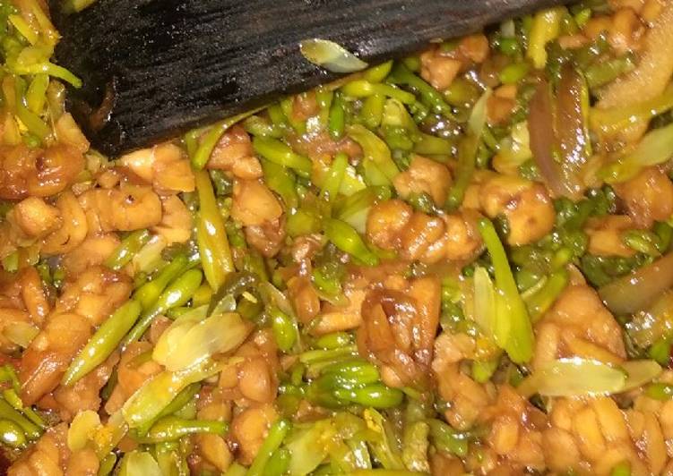 Resep Oseng tempe kembang kates Anti Gagal