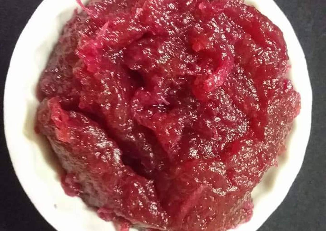Apple and beetroot jam
