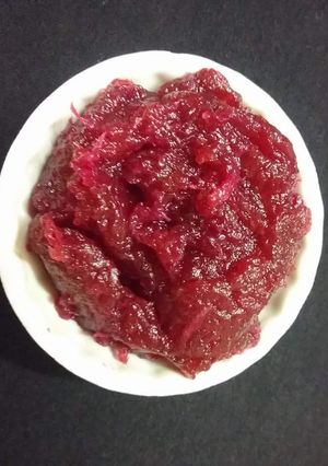 A picture of Apple and beetroot jam.