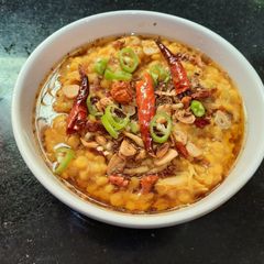 A picture of Daal chana chicken.