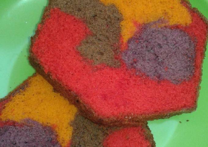 Recipe of Super Quick Rainbow cake