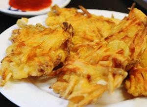 Hình của món Bánh khoai lang rán.