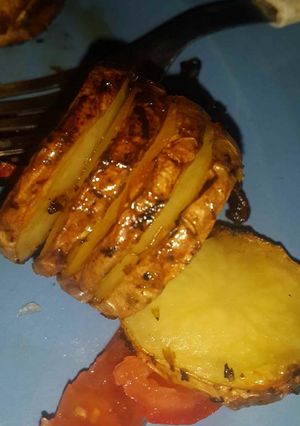 Una foto de Papas al abanico
