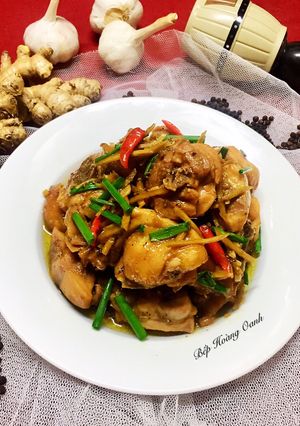 Hình của món Gà Kho Gừng.