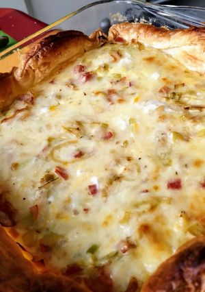 Una foto de Quiche lorraine sin nata light😉