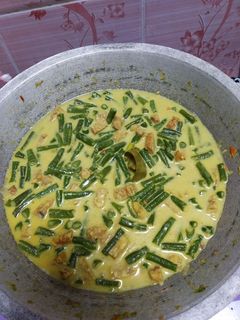 Foto resep Sayur Kacang Panjang Campur Tempe Santan