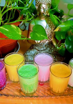 A picture of Colourful Chaas (Buttermilk).