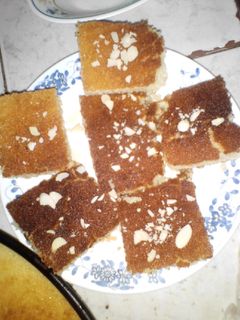 صورة لوصفة بسبوسة سهلة جدا
