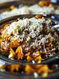 Leftover cheese chapati noodles