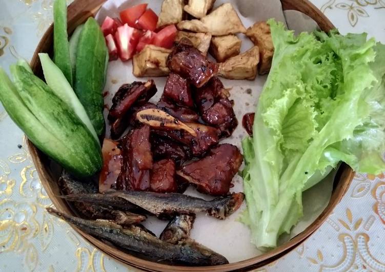 Iga sapi goreng madu