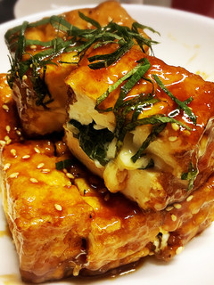 A picture of Easy and Budget-Friendly! Teriyaki Tofu with Shiso and Cheese.