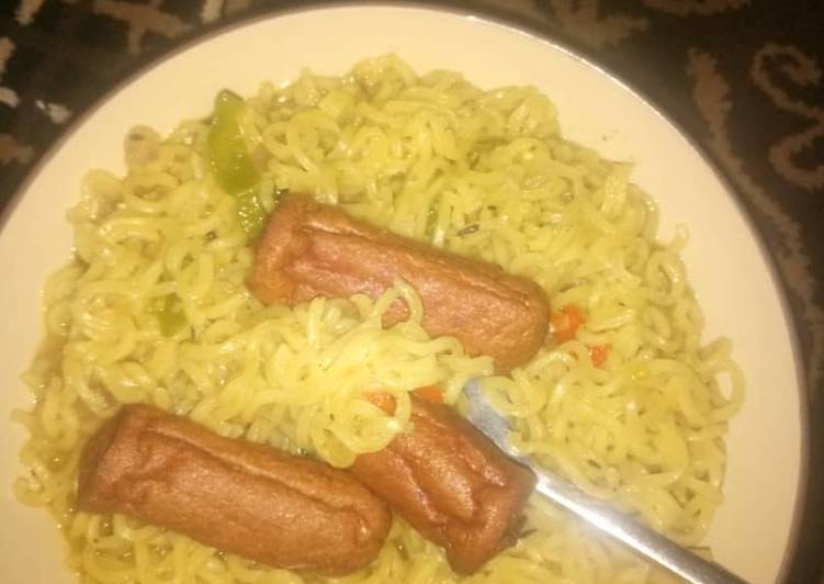 Easiest Way to Make Tasty Indomie with sausage | This is Recipe So Quick You Must Undertake Now !!