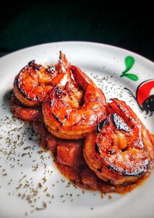 Foto resep Udang Bakar Saus Tiram