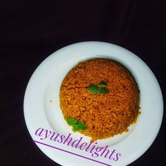 A picture of Jollof rice.