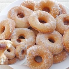 A picture of Soft & fluffy donuts.