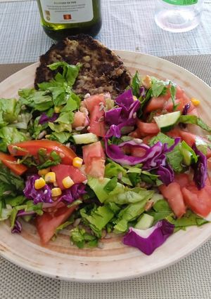 Una foto de Ensalada rainbow 🌈