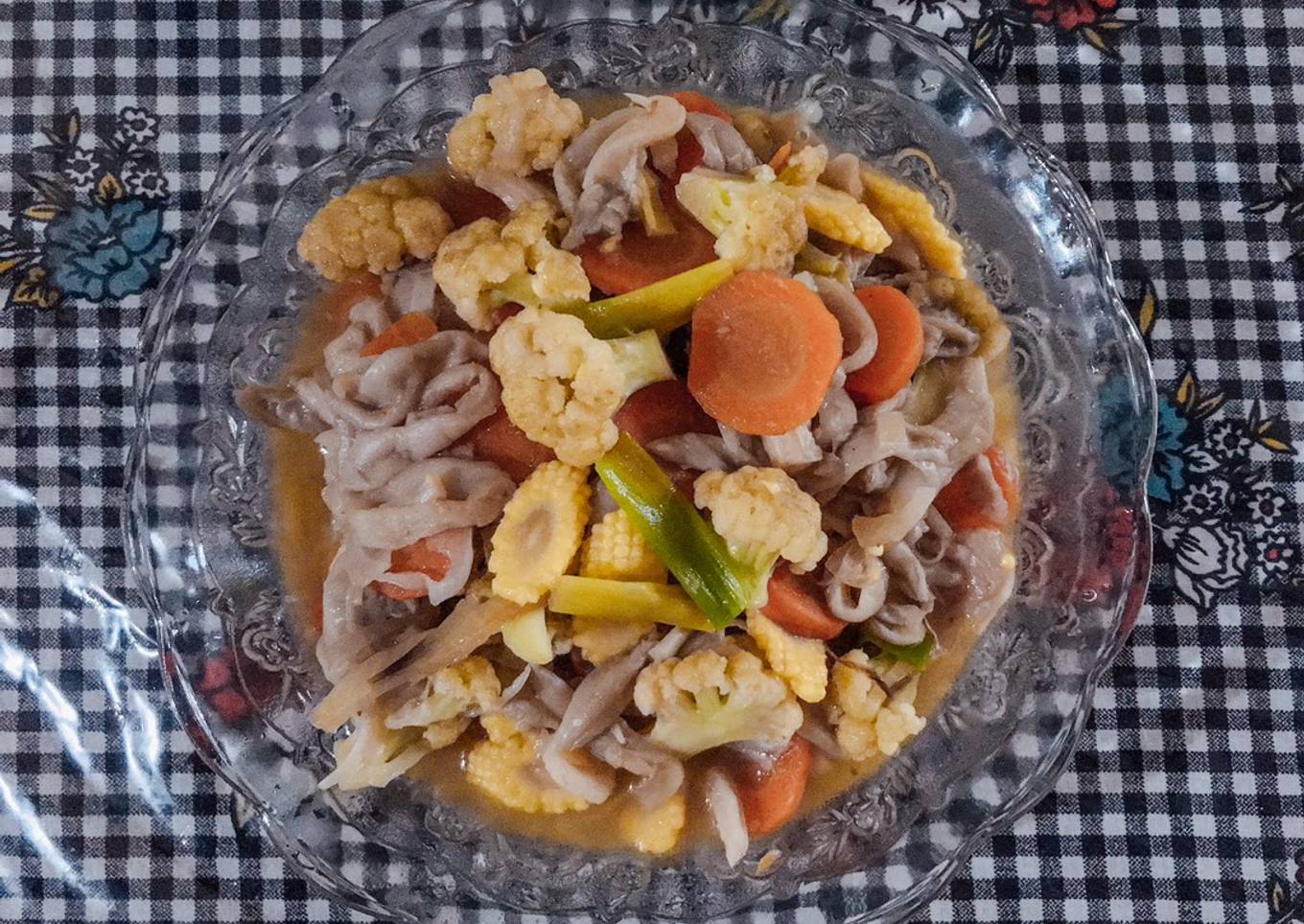 Capcay Sayur Jamur Tiram