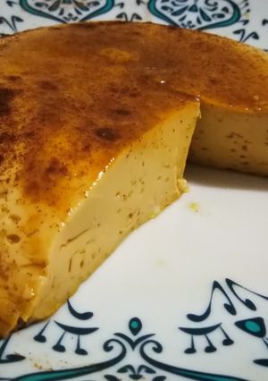 Una foto de Flan microondas para diabéticos
