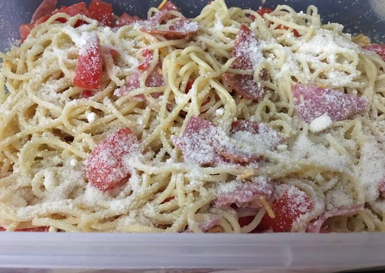 Steps to Make Speedy Italian spaghetti pasta salad