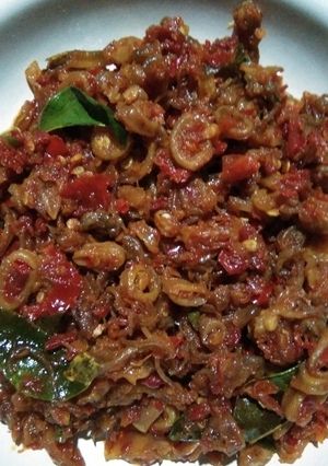 Foto resep Sambal Cumi Asin Pedas Balado