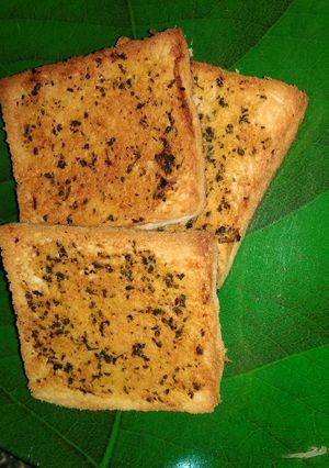 Foto resep Garlic bread (roti tawar)