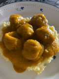 Albóndigas en Salsa Española con Puré de Patatas !!!!