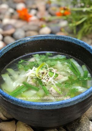 Hình của món Canh Dưa Hồng Nấu Thịt Bằm.