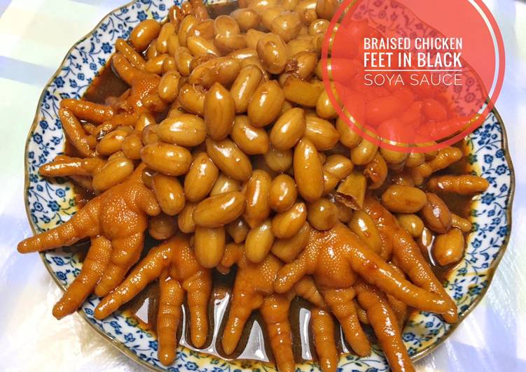 Resep Braised Chicken Feet in Dark soy Sauce, Enak Banget