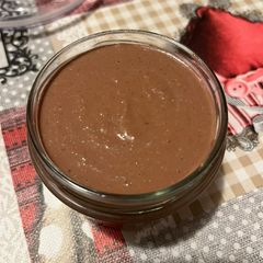 Homemade “nutella” A picture of Homemade “nutella”.