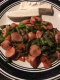 Salchichas con ejotes