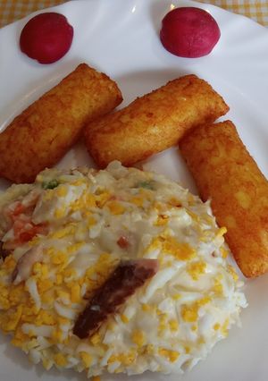 Una foto de Patatas crujientes rellenas de alioli de Bofrost Congelados
