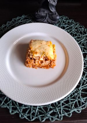 Rakott cukkini darált hússal cottage cheese-el🥒🧀 recept fotója