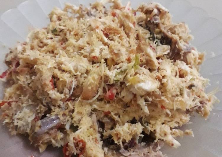 Resep Ayam Suwir Sambel Bawang Kelapa Gecok Ayam khas Indramayu oleh 