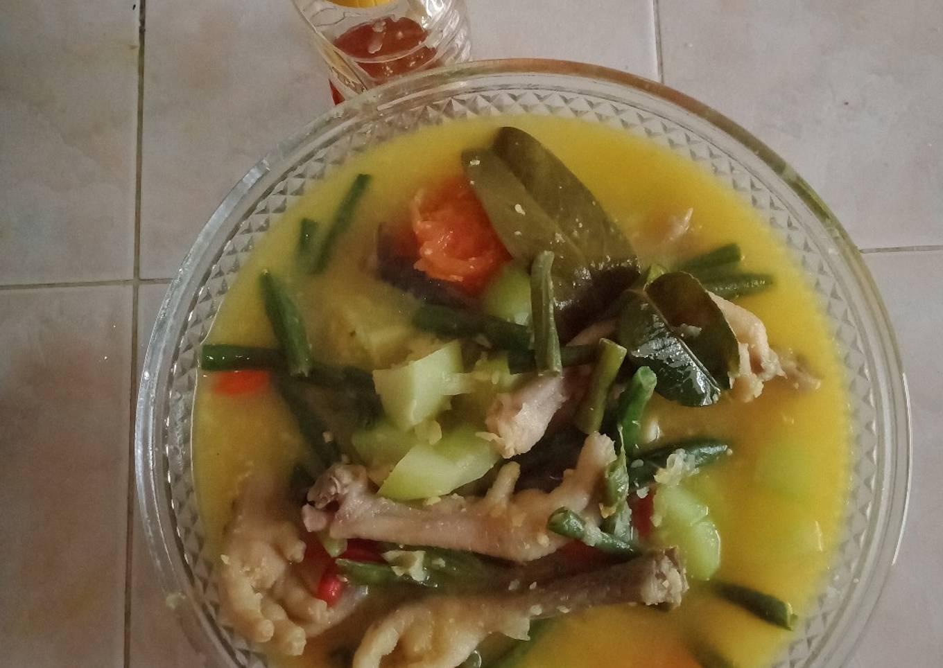 Sop labu ceker asam