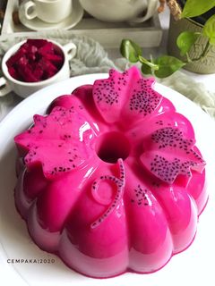 Gambar Puding Santan Buah Naga