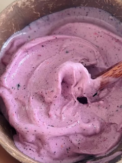 Foto de Gelado de Banana e Frutos Vermelhos