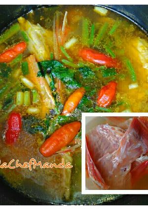 Foto resep Tulang Kakap Merah Kuah Kuning