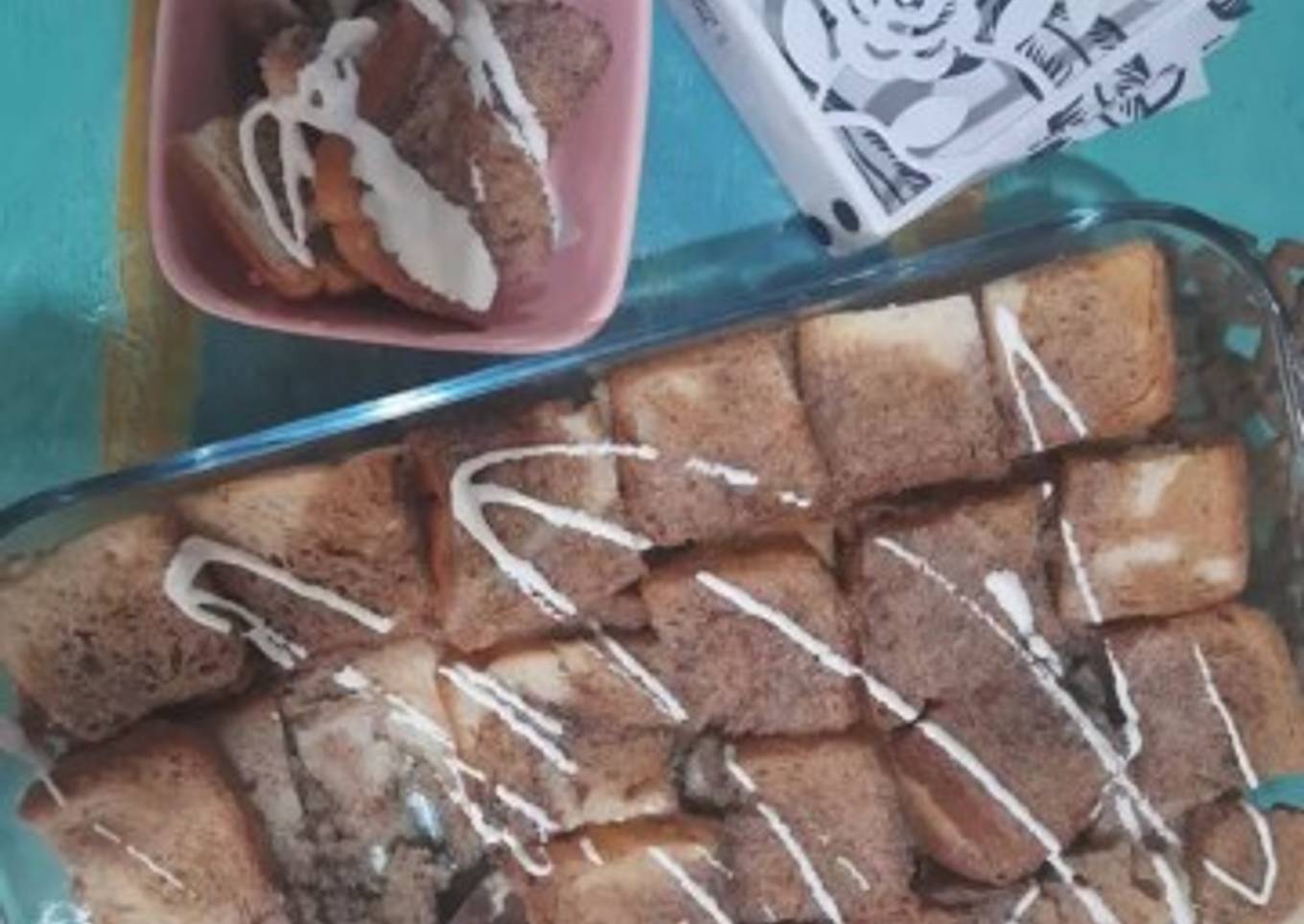 Cinnamon roll french toast (baked)