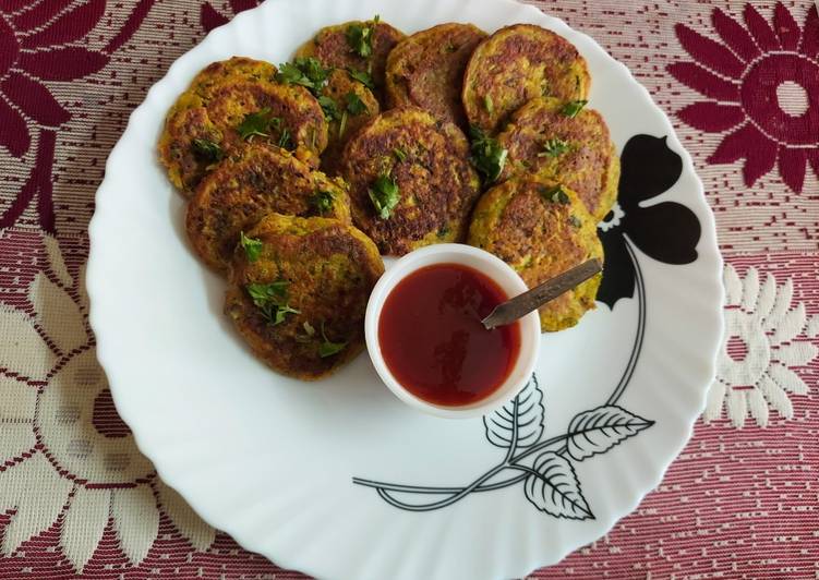 Steps to Prepare Super Quick Homemade Cabbage Mini Pancakes with Besan or Chickpea Flour