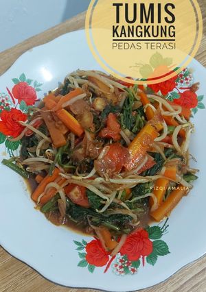 Foto resep Tumis Kangkung Pedas Terasi