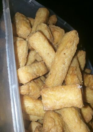 A picture of Milky crunchy chin chin.