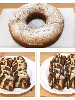 A picture of Marble Ricotta Cake.