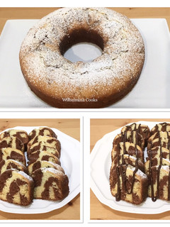 A picture of Marble Ricotta Cake.