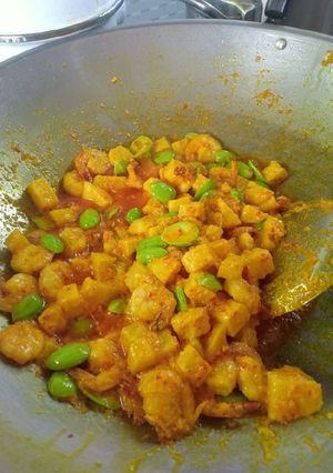 Foto resep Udang balado pete